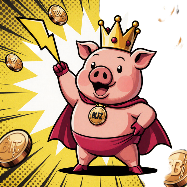 Buzzer Maskottchen mit PayPal-Blitz und Euro-M&uuml;nzen ruft zum Einzahlen auf