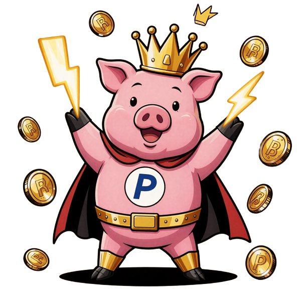 Buzzer h&auml;lt PayPal-Blitz und ruft zum Konto er&ouml;ffnen Comic Stil